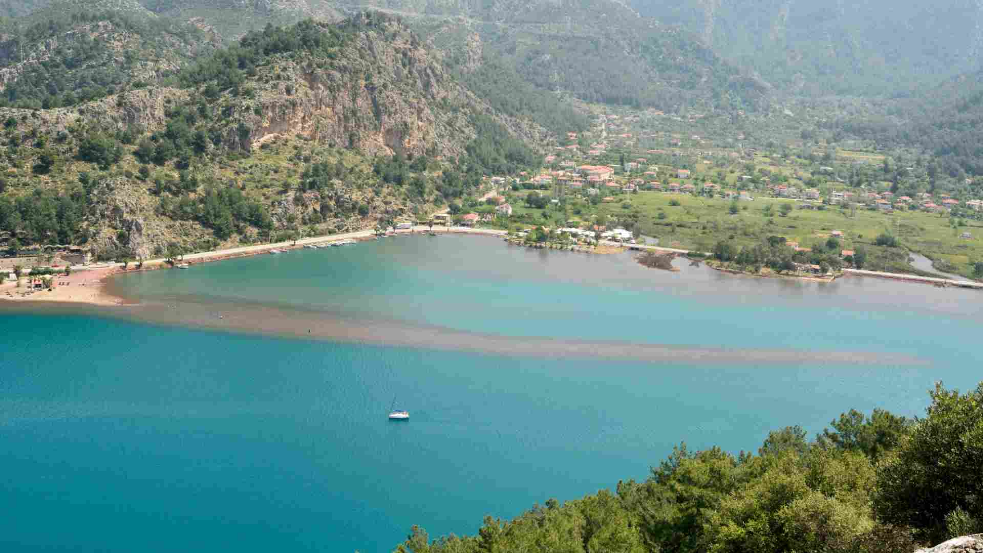 Kızkumu Sandbar from above