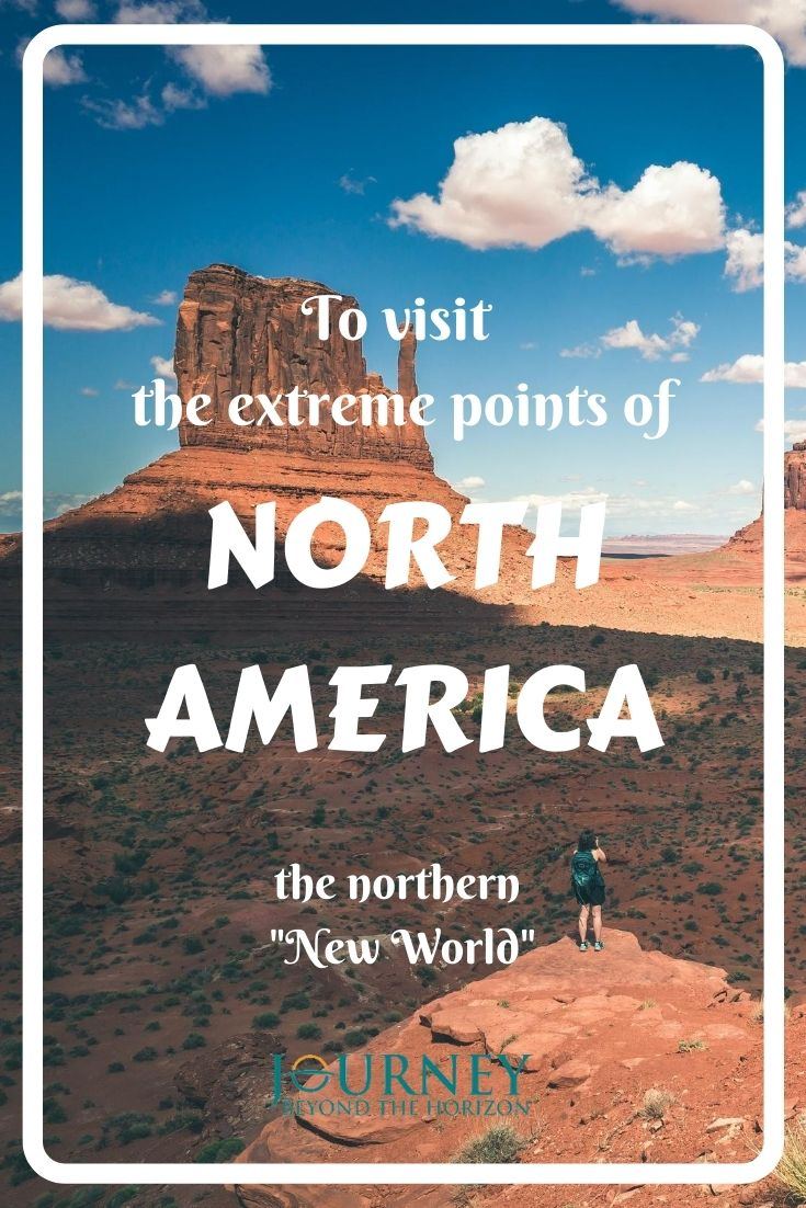 Let's explore the continent of North America- its extreme points on the west, east, north, south and in the middle! Geographical guide.