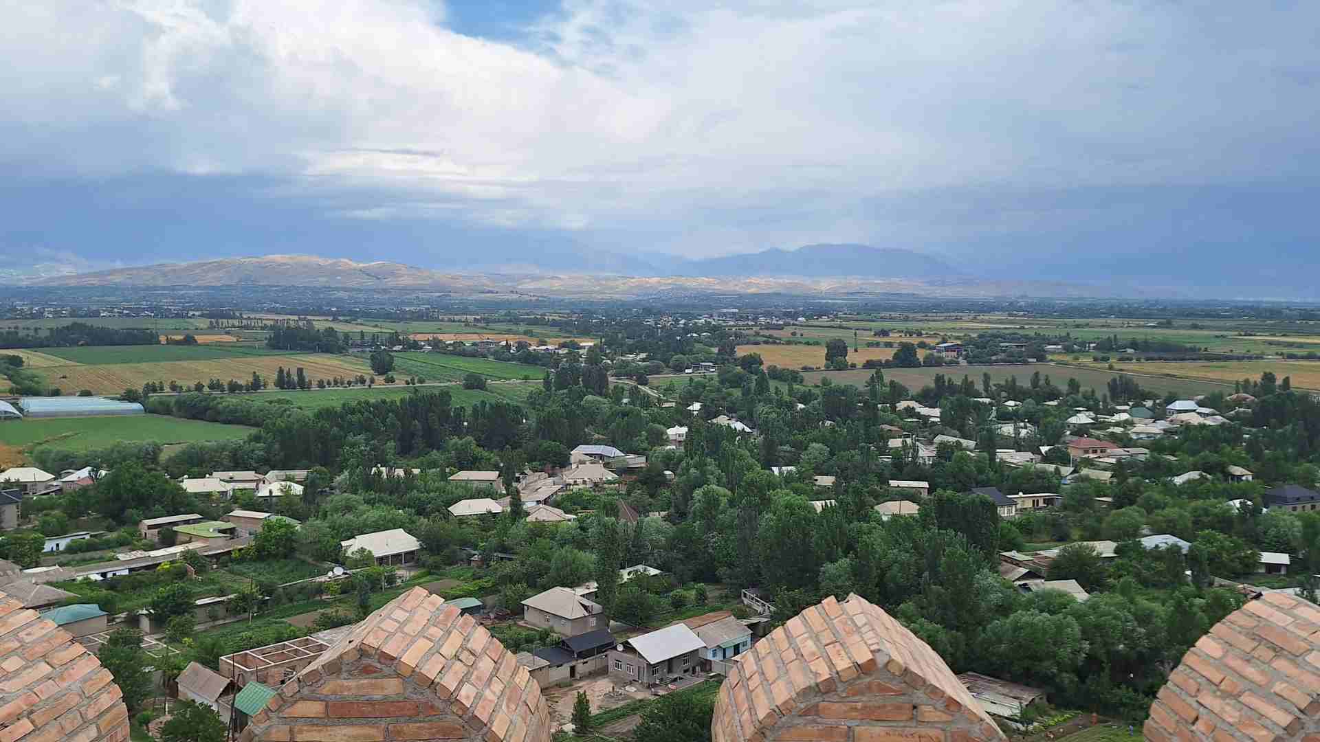 A view from the top of Hisor Fortress