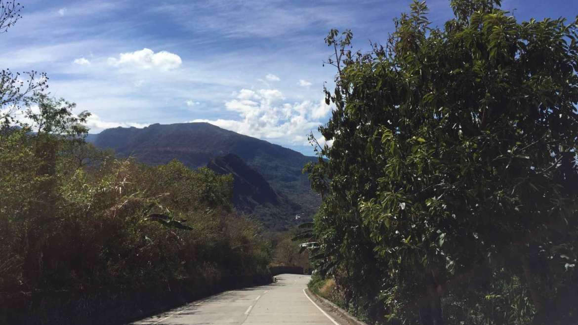 On the road through the mountains in the north part of Luzon Island, Philippines