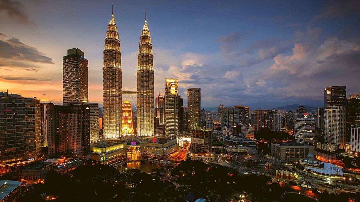 One of the most popular symbols of Malaysia- Petronas Towers in Kuala Lumpur