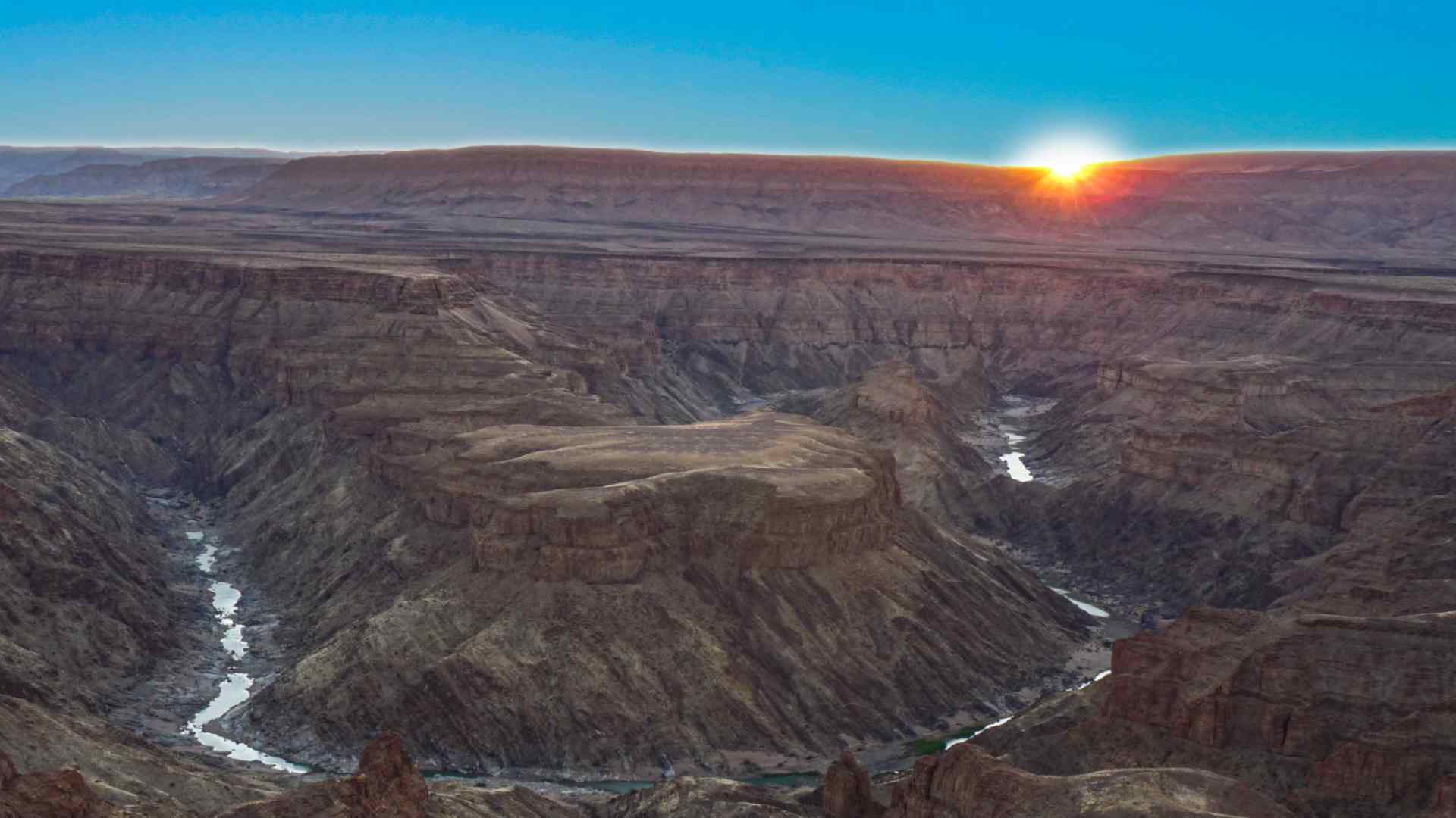 Fish River Canyon at sunset