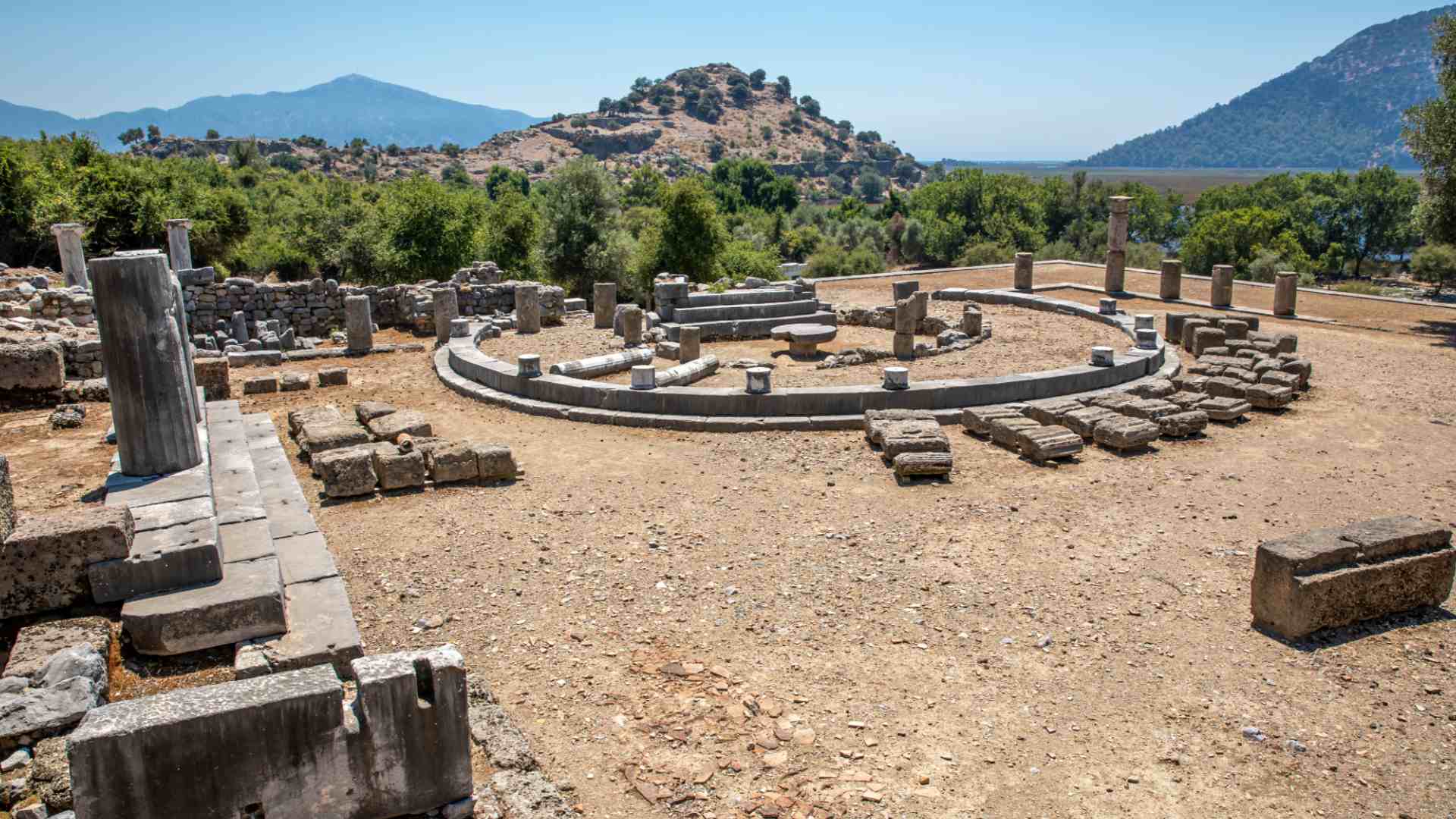 The ruins of Kaunos