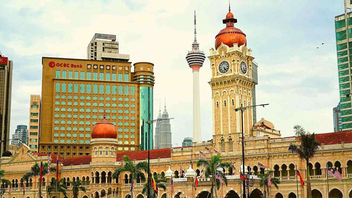 New and old buildings in Kuala Lumpur