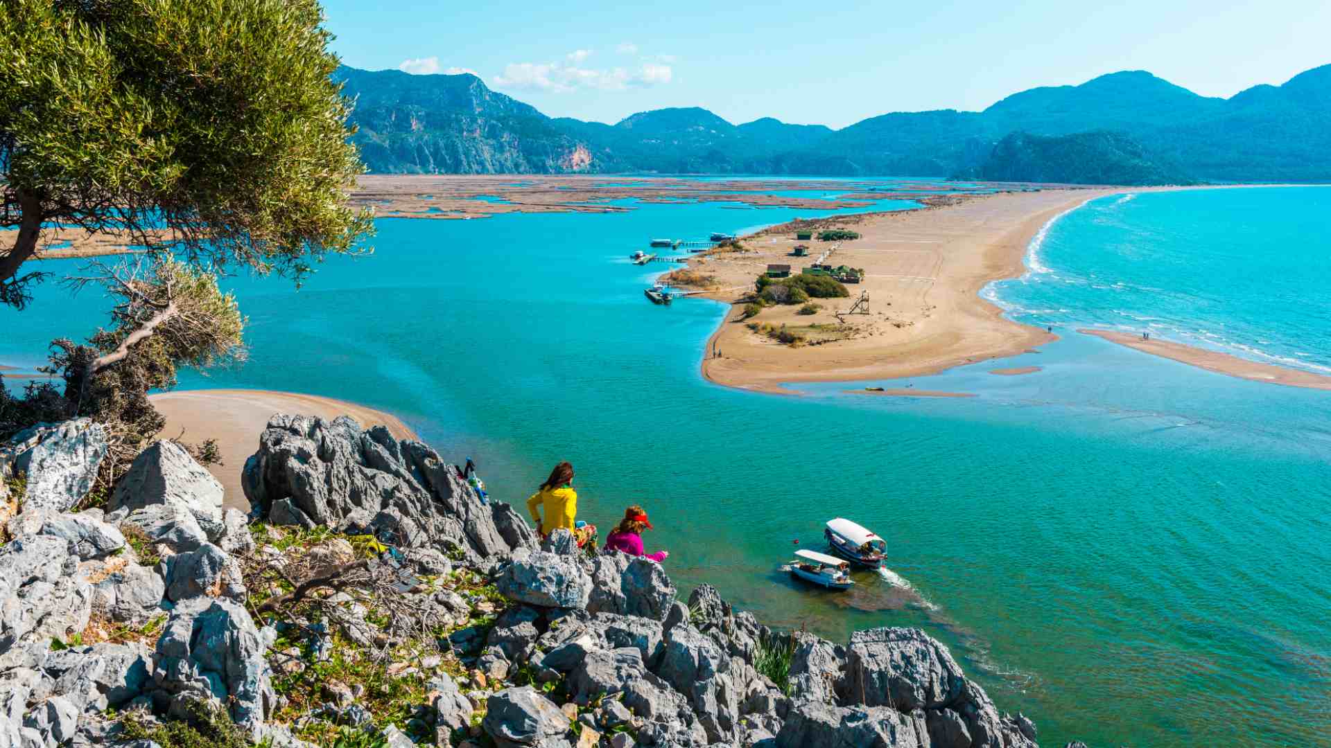 Iztuzu Beach from a panoramic terrace