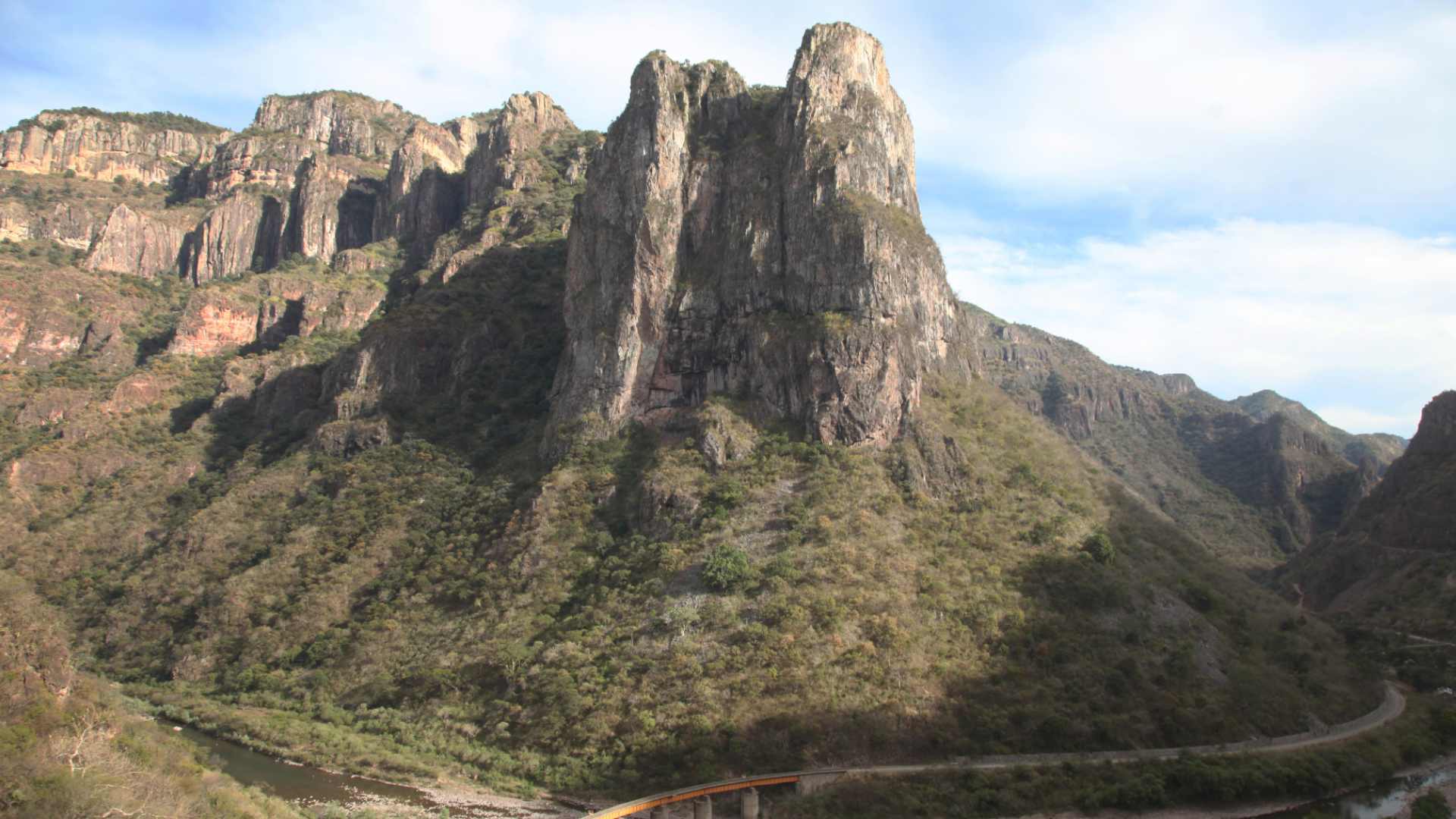 Rock formations in Copper Canyon