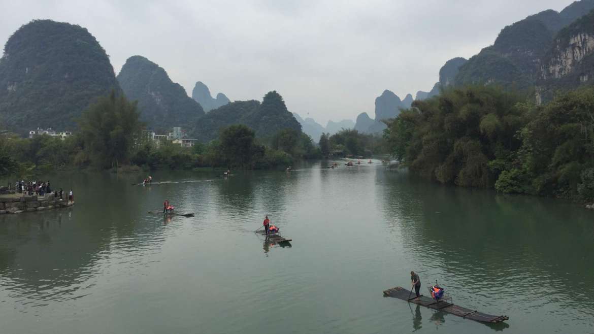 Guilin Karst Hills- Yulong River landscape