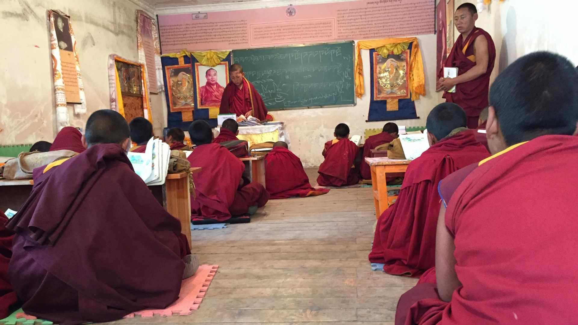 Serxu monastery- in the classroom
