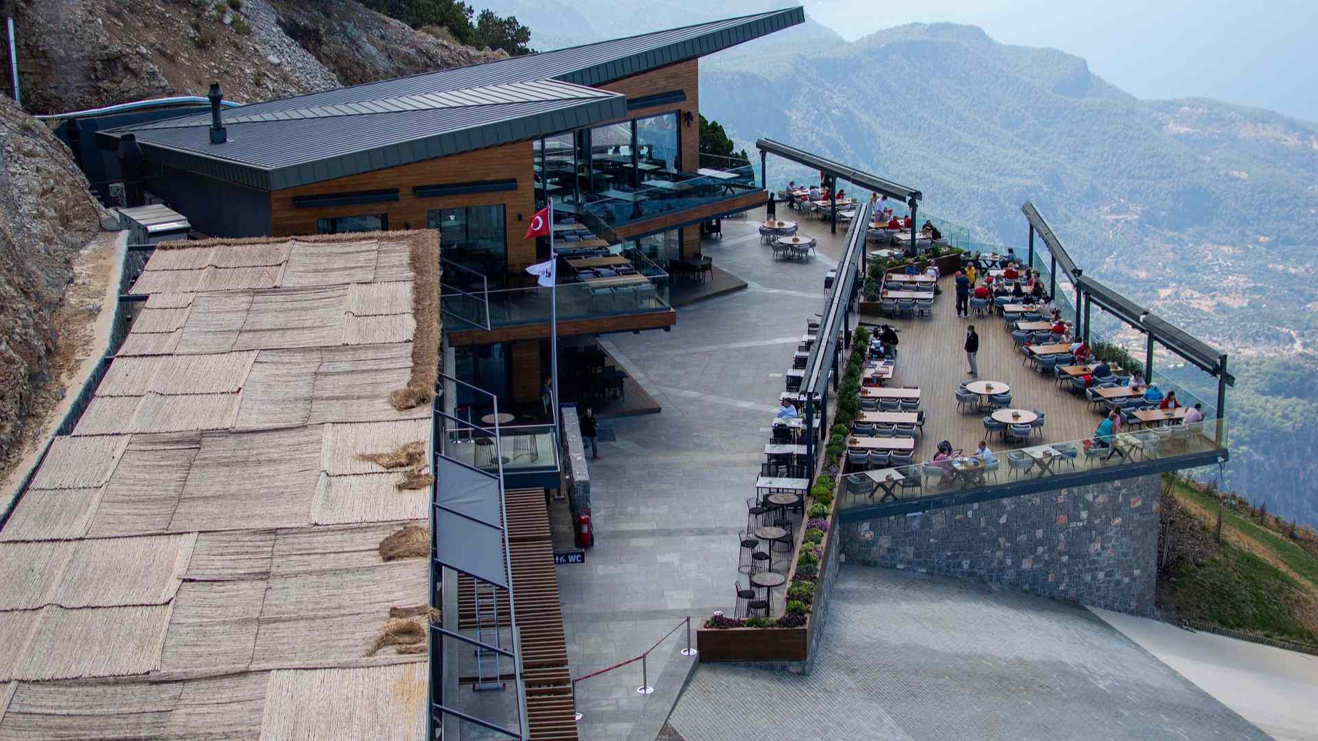 Panoramic restaurant at the top of Mount Babadağ