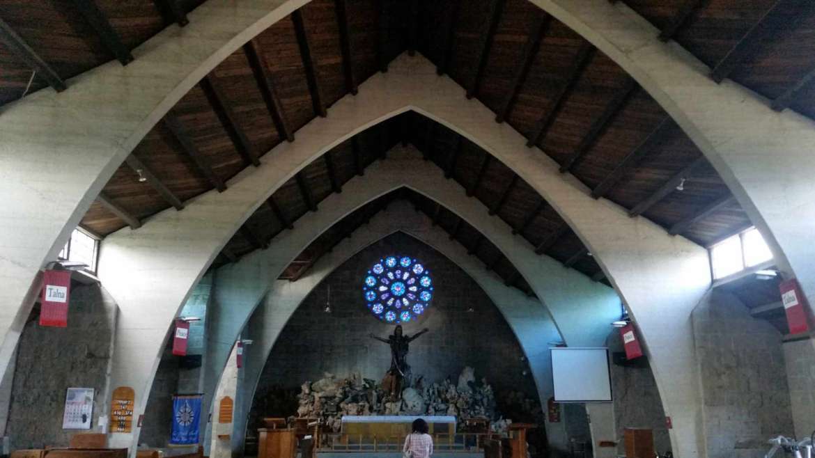 The interior of St.Mary Church, Sagada, Philippines