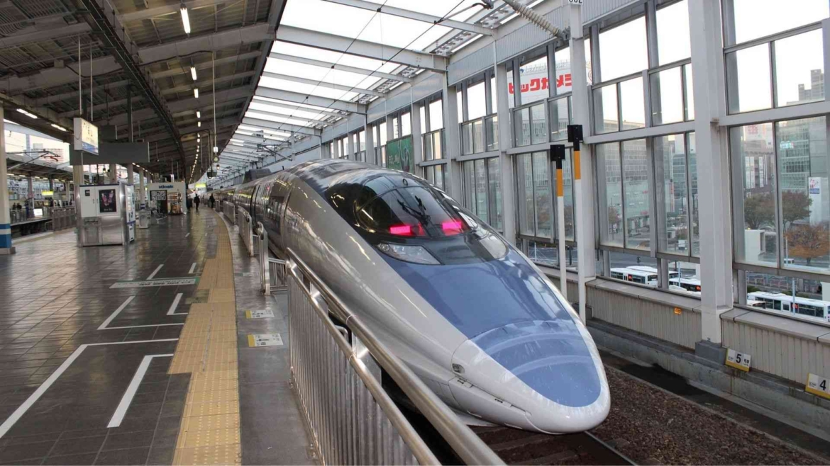 Traveling by speed train
