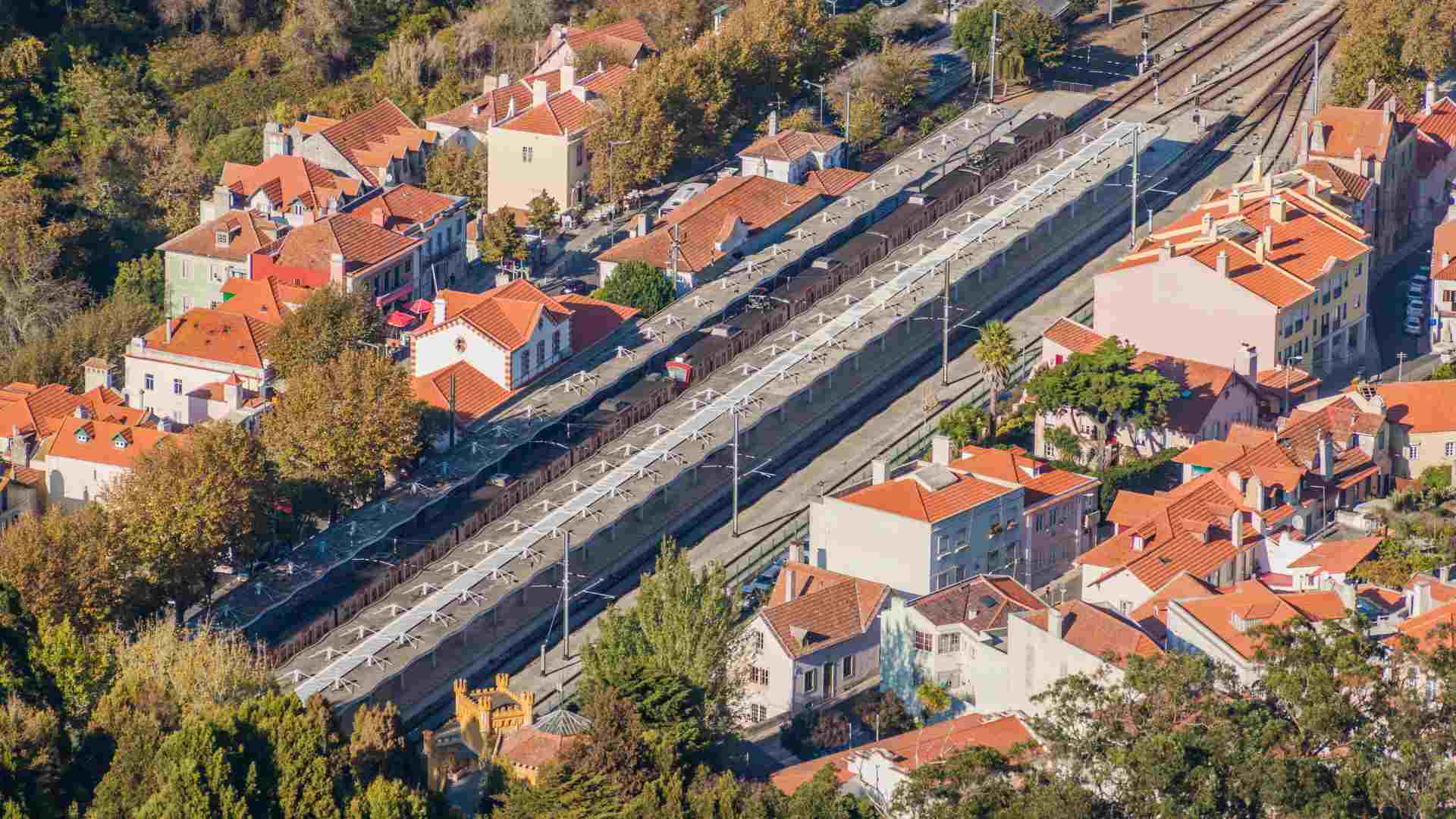 Sintra Railway Station from above