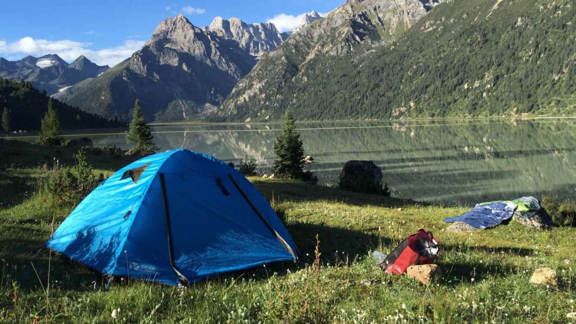 Best tents for explorers- camping at Yilhun Lha Tso Lake, Eastern Tibet