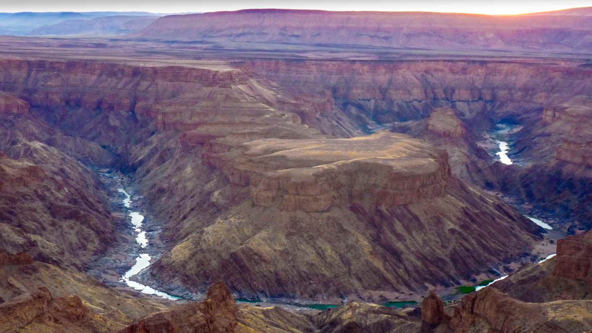 One of the most iconic views of Fish River Canyon