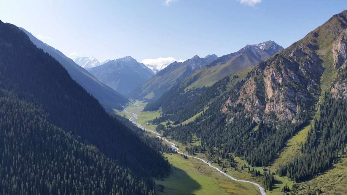 A trip to Kyrgyzstan- Arashan valley from above