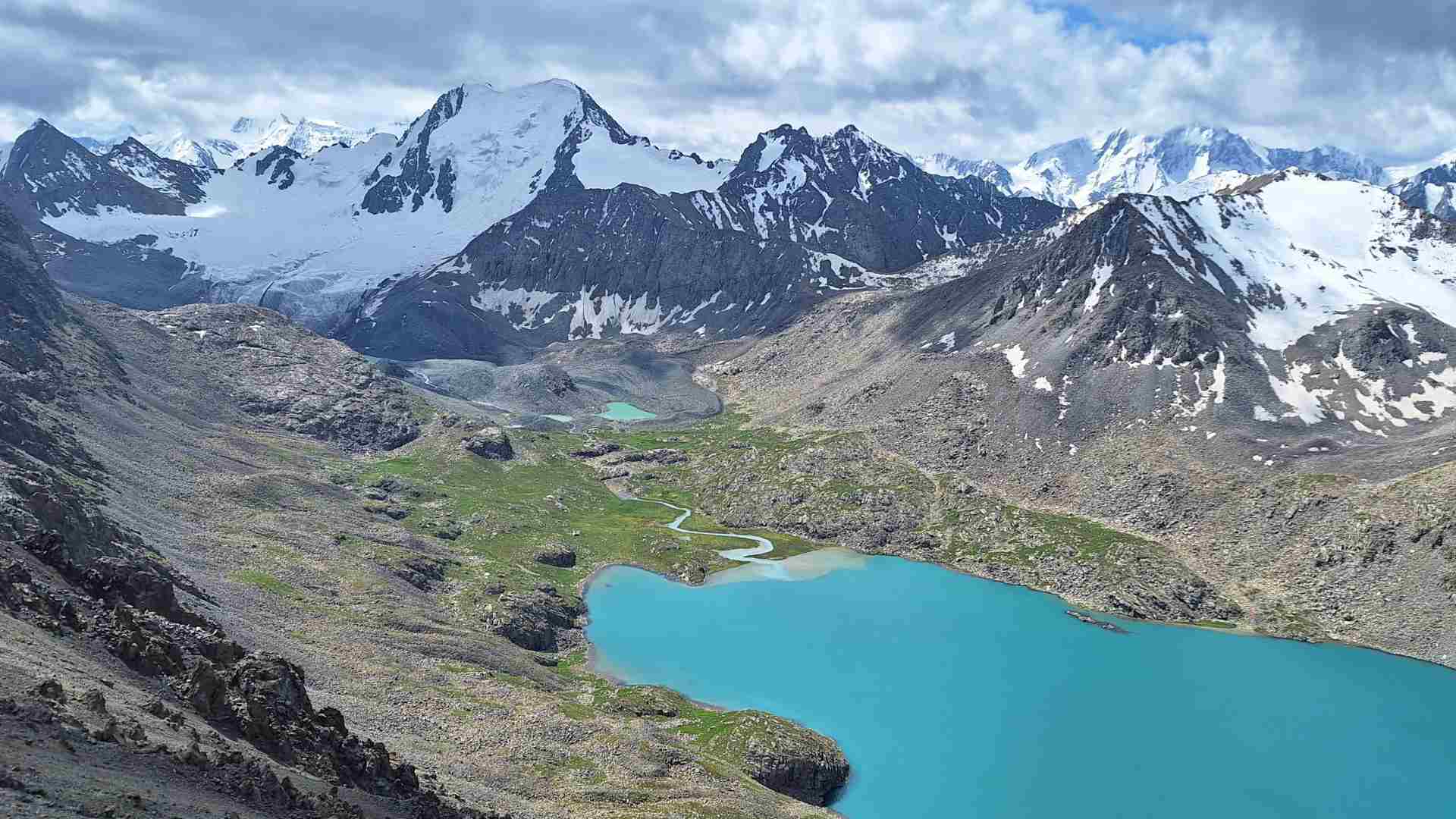 Lake Ala-Kul- view from Ala-Kul Pass