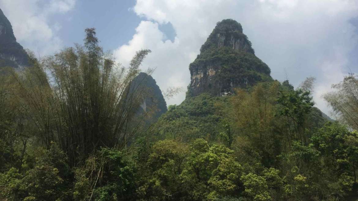 Somewhere in the Guilin Karst Hills landscape