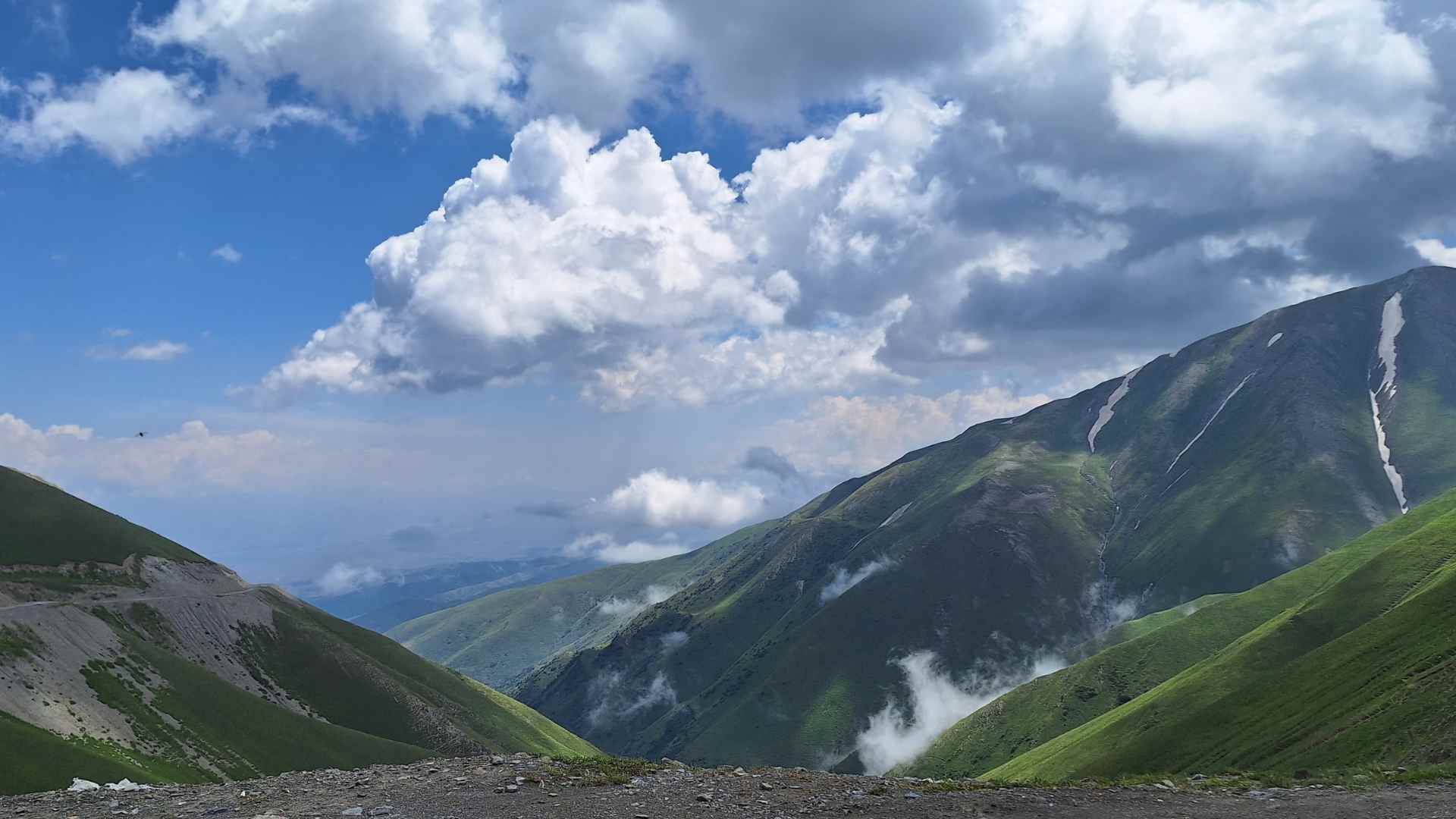 Mountains in the middle of Kyrgyzstan