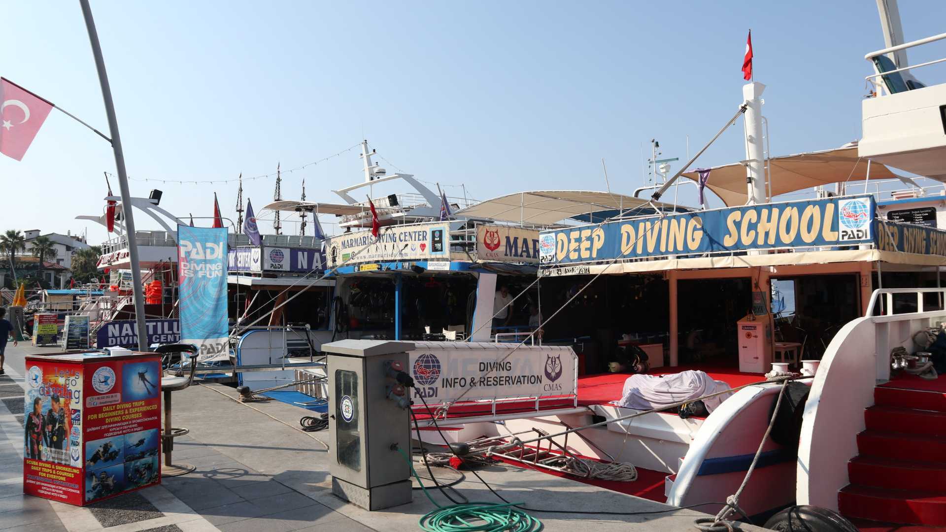 Scuba Diving Centers in the Marmaris Marina