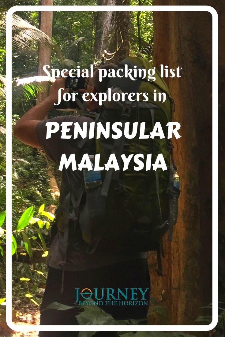 Check out this special packing list for explorers of the nature in Peninsular Malaysia! What to bring for hiking in the rainforests, high mountains or diving in the tropical sea!