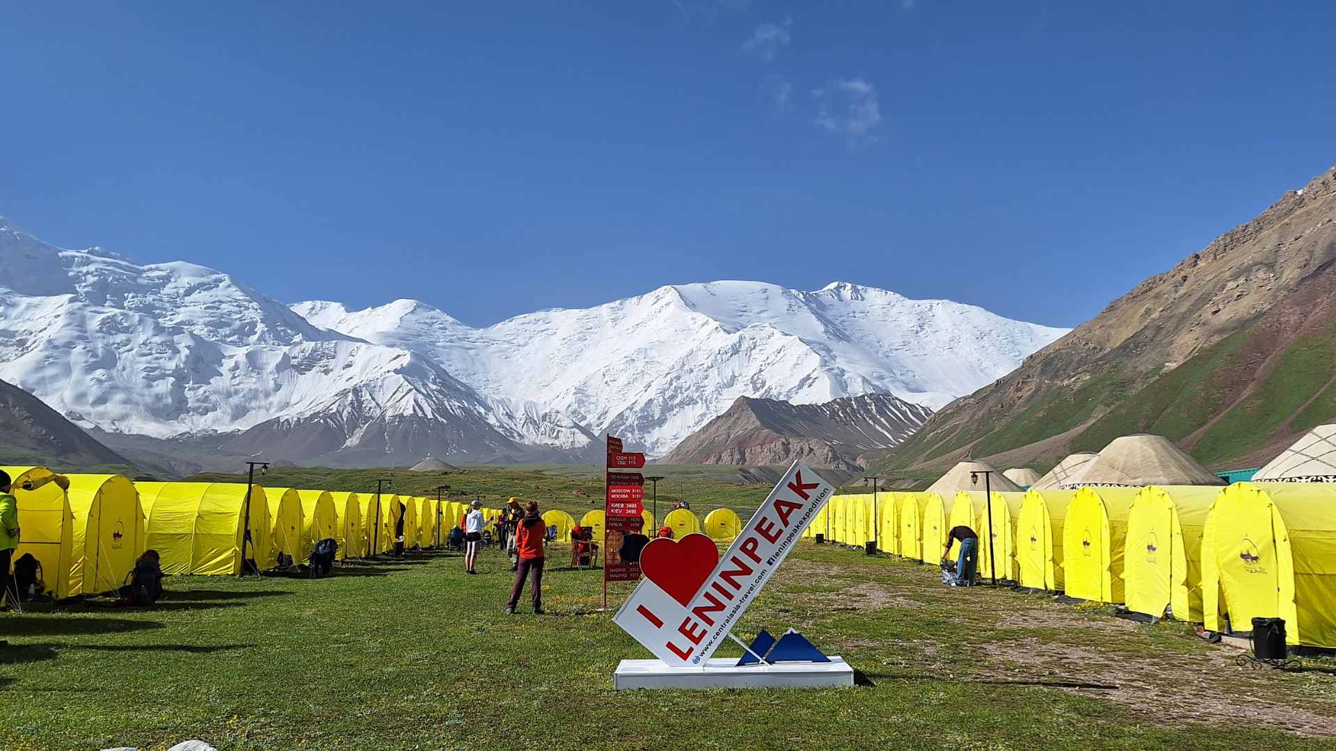 Lenin Peak from the Base Camp