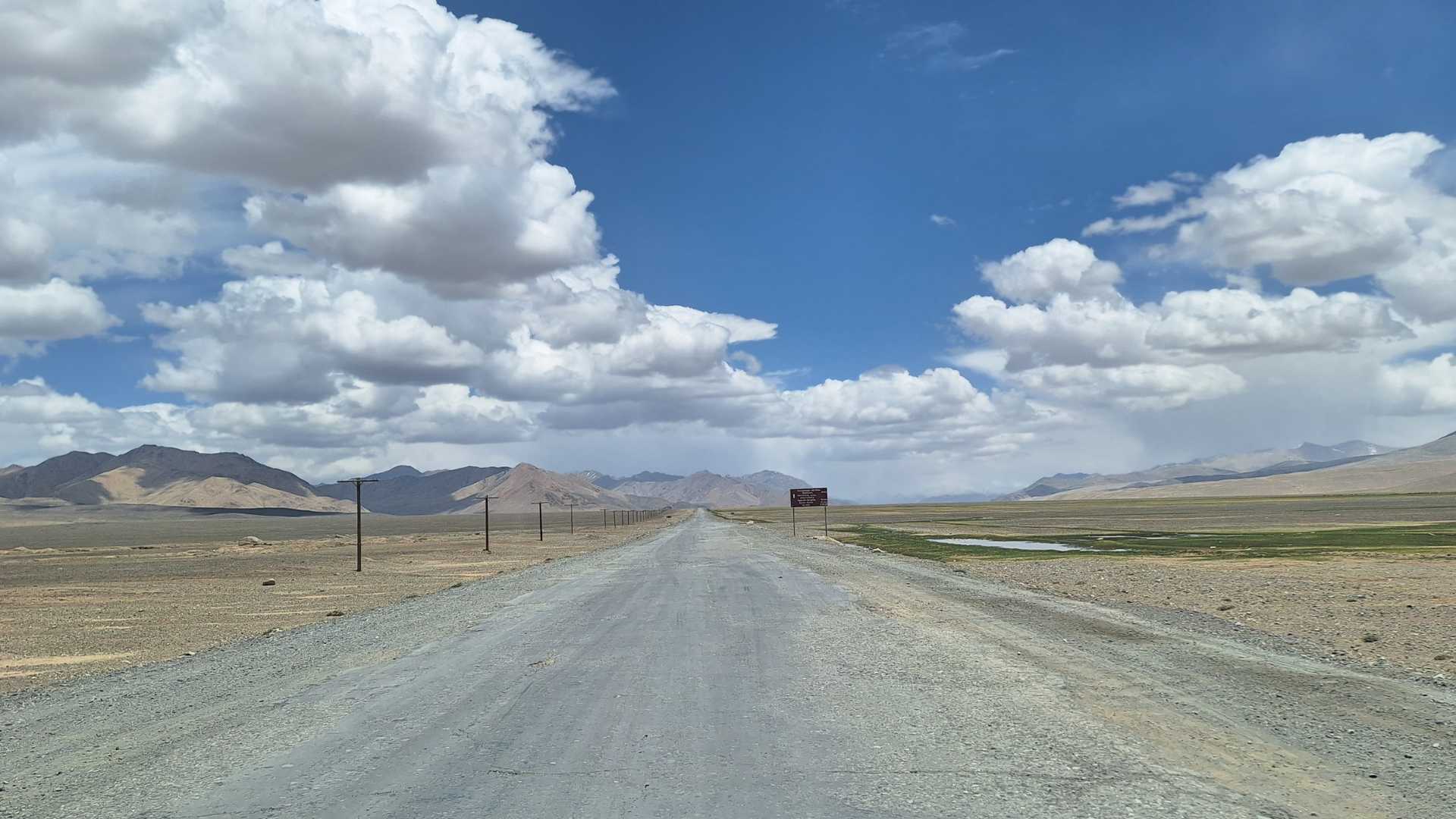 Pamir Highway on the Pamir Plateau