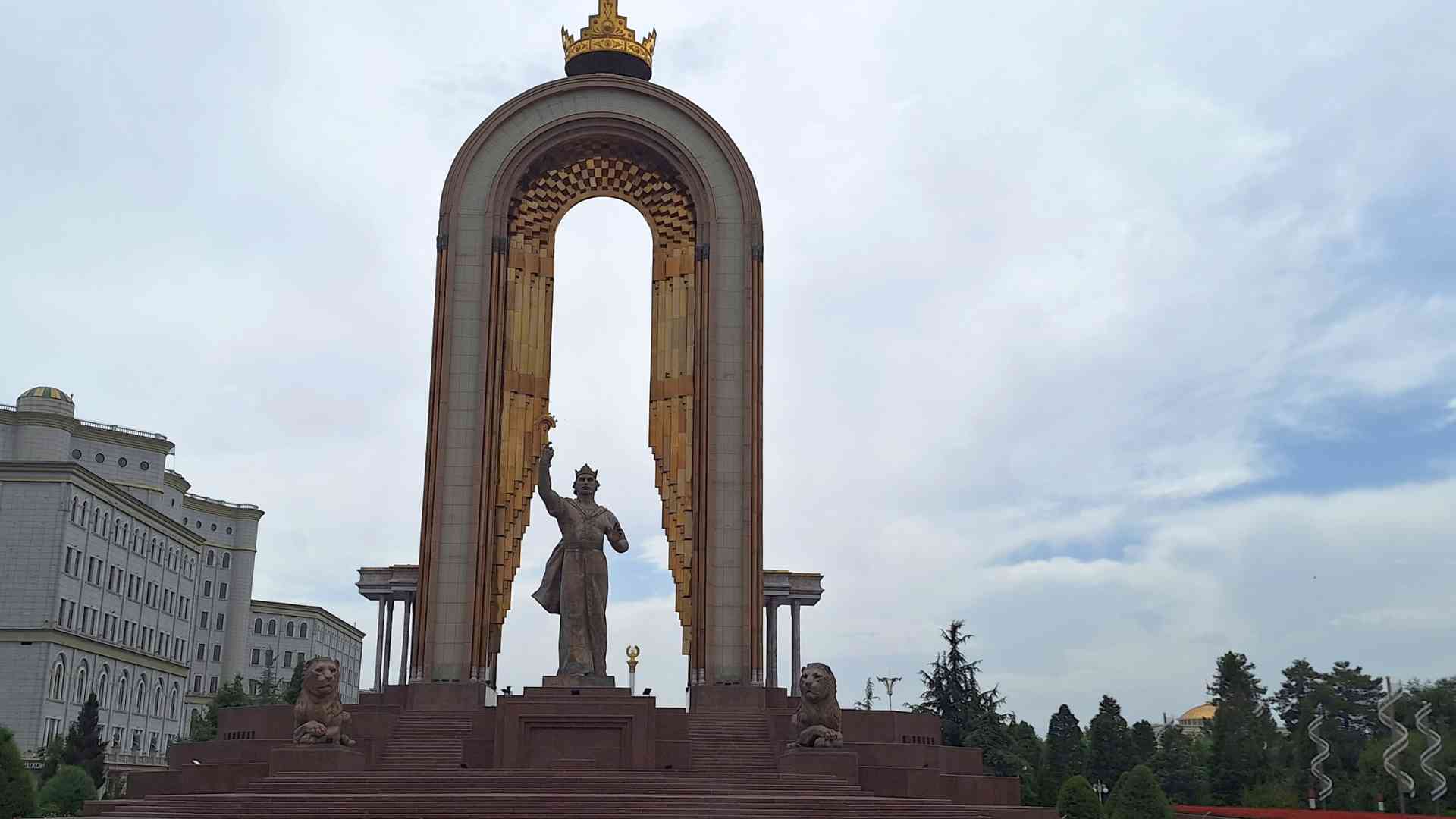 Ismoil Somoni Monument in Dushanbe