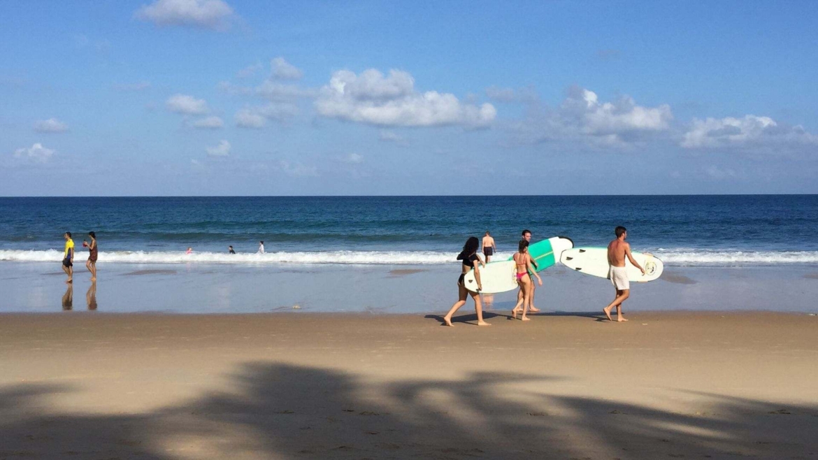 Mentawak Beach, the east coast of Tioman Island