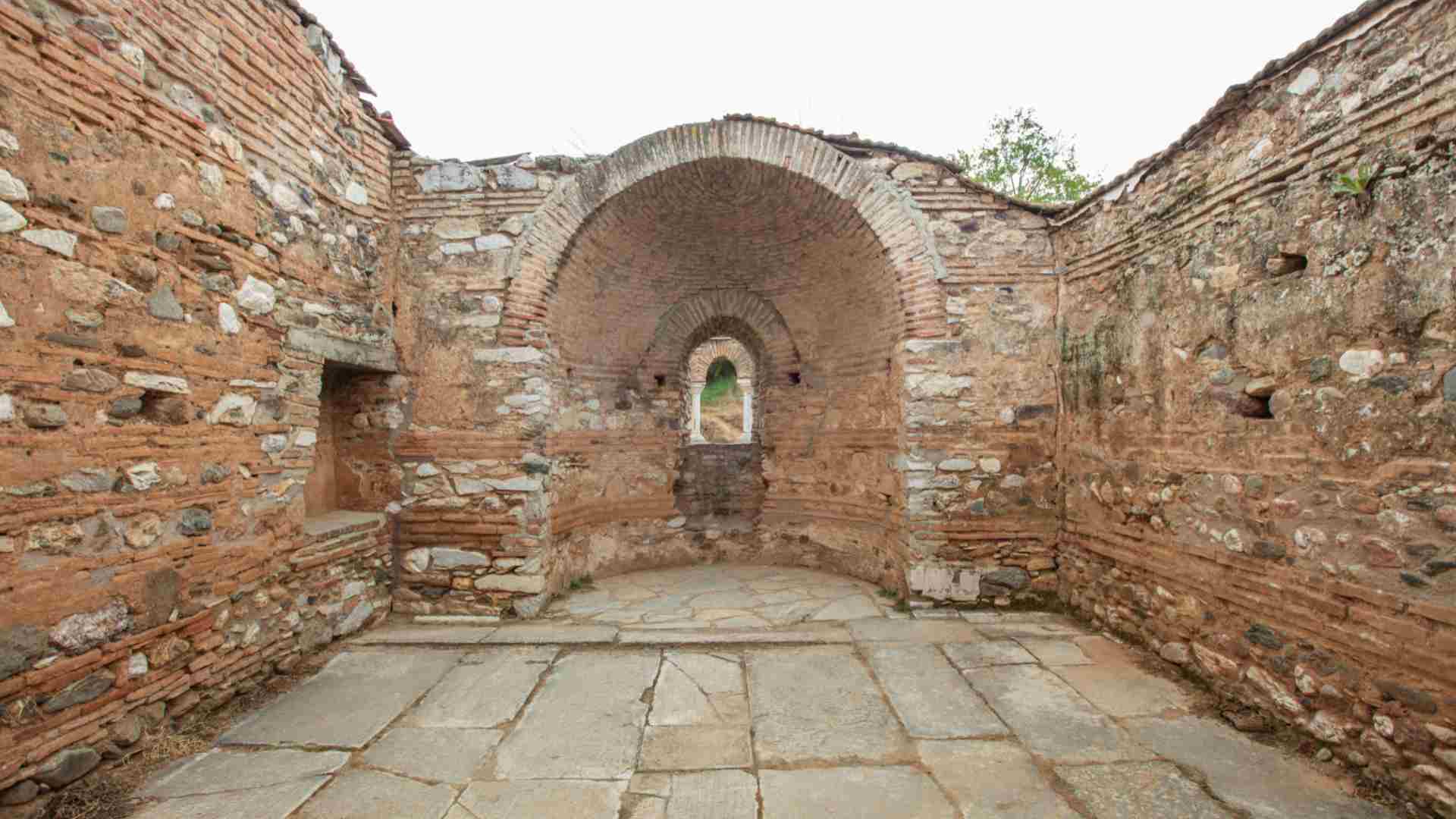Ruins of a medieval church behind the Temple of Artemis