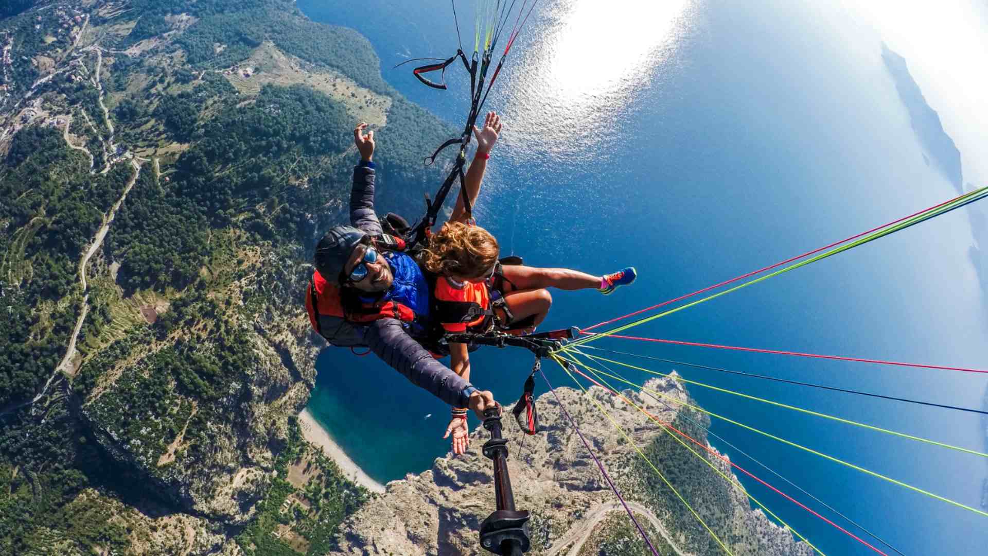 Paragliding over Kas