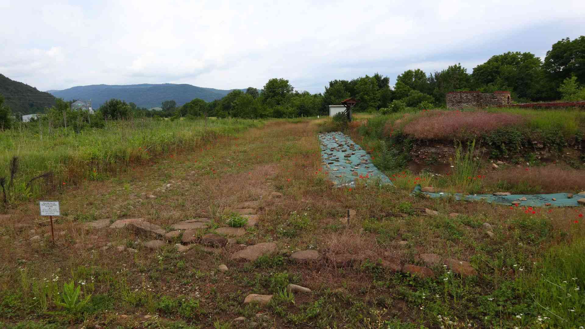 The remains of Via Trajana road