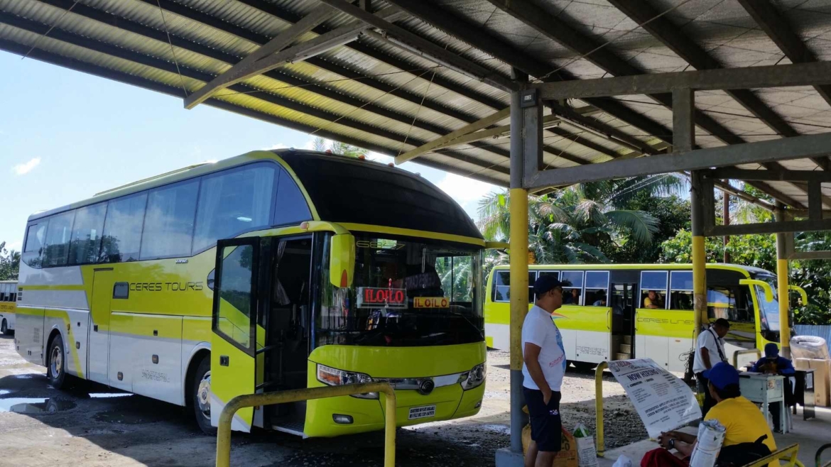 Ceres bus in a bus station