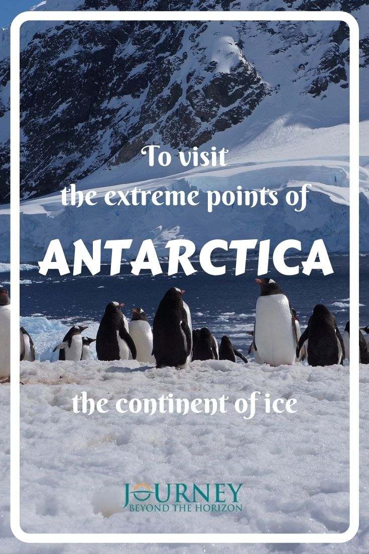 To visit the extreme points of Antarctica, the continent of ice. A journey to the northernmost points of Antarctica, the southernmost points of the ocean, the South Pole and the Antarctic Pole of Inaccessibility.