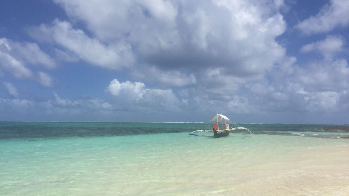 A paradise-like sea landscape in the Philippines