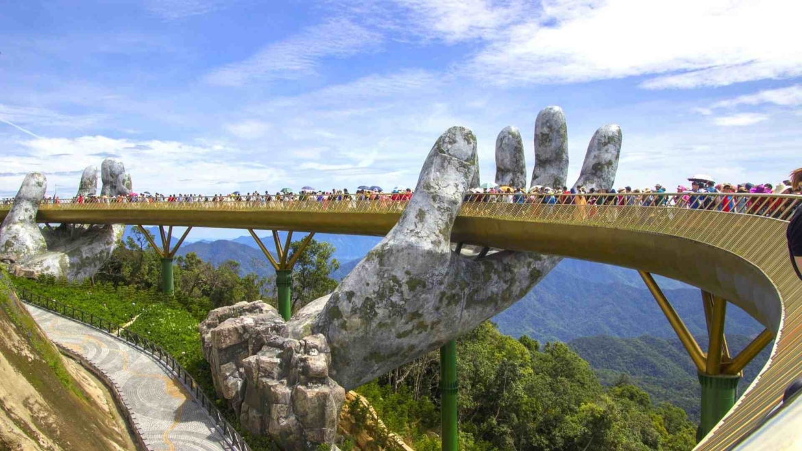 Golden Hand Bridge in Danang