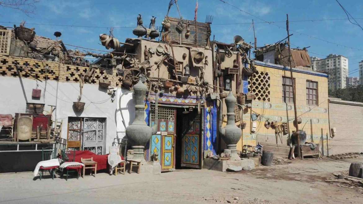Travel in Turpan- A decorated Uyghur traditional house