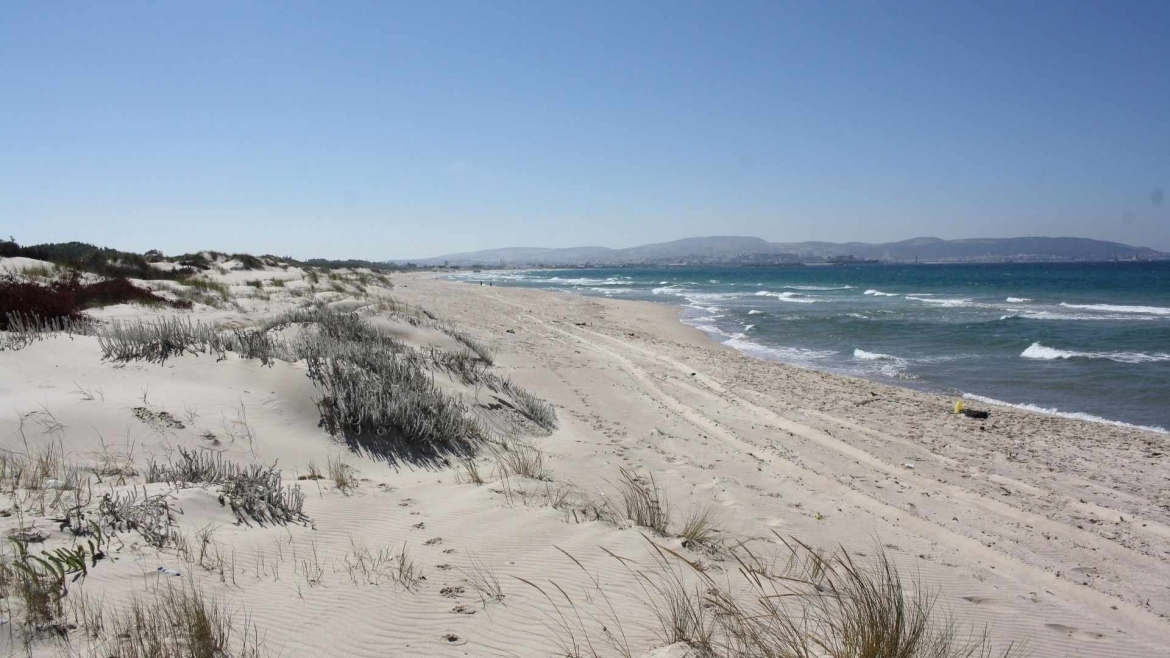 The Mediterranean coast of Tunisia near Bizerte