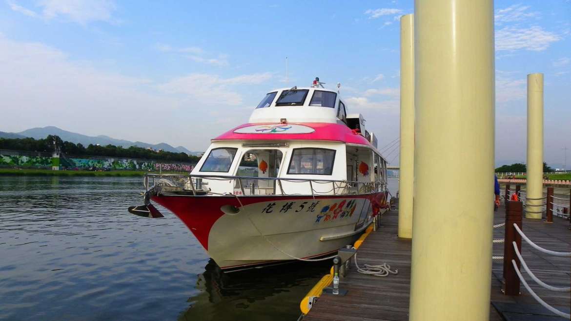 Transportation in China- Ferry on a dock