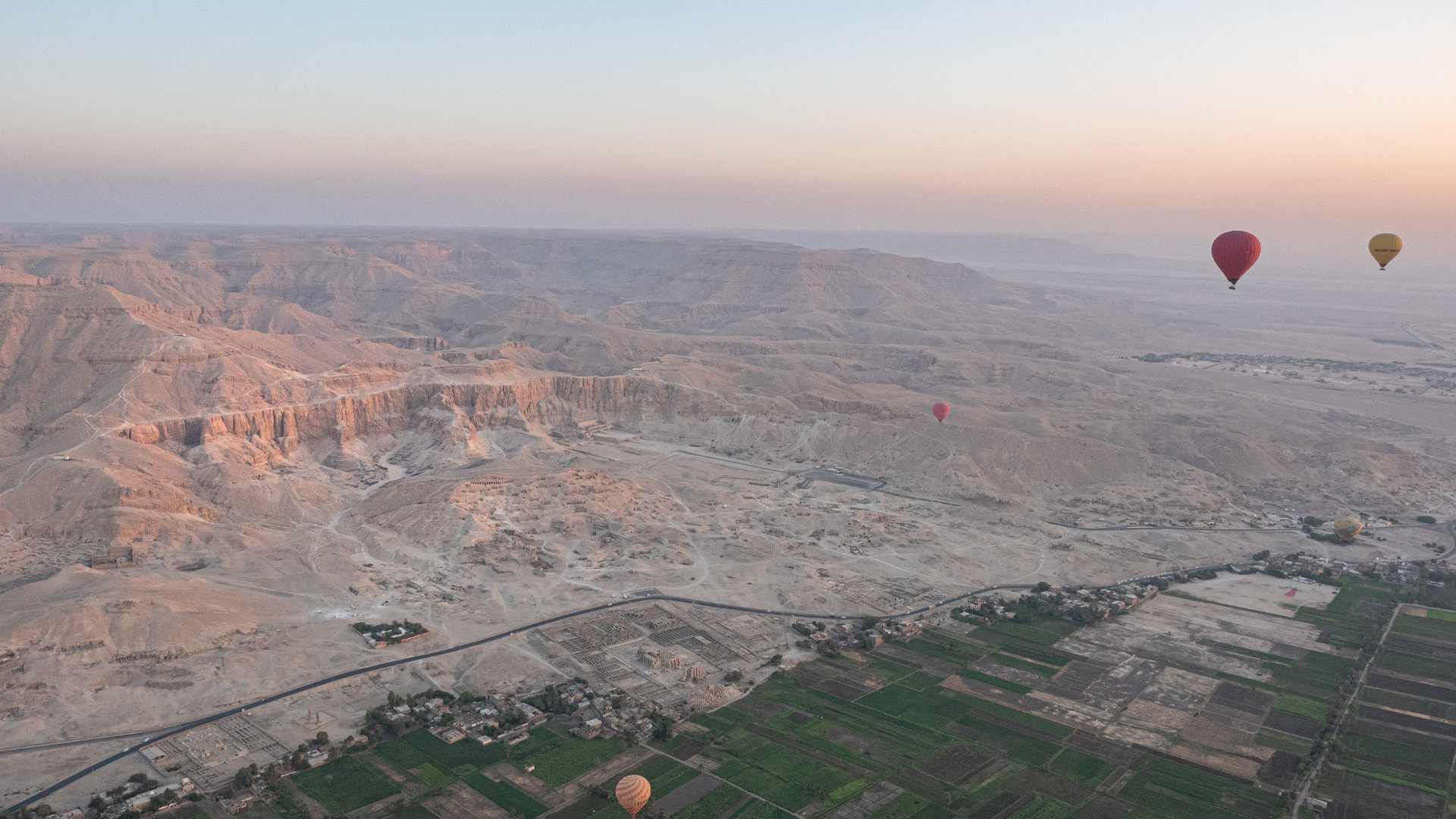 The Valley of the Kings from above