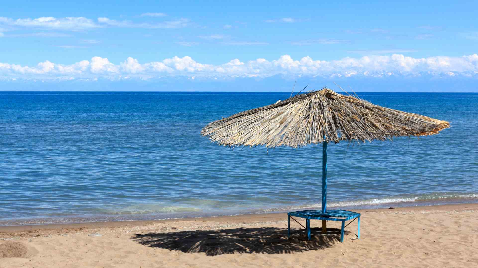 Lake Issyk-Kul- a beach