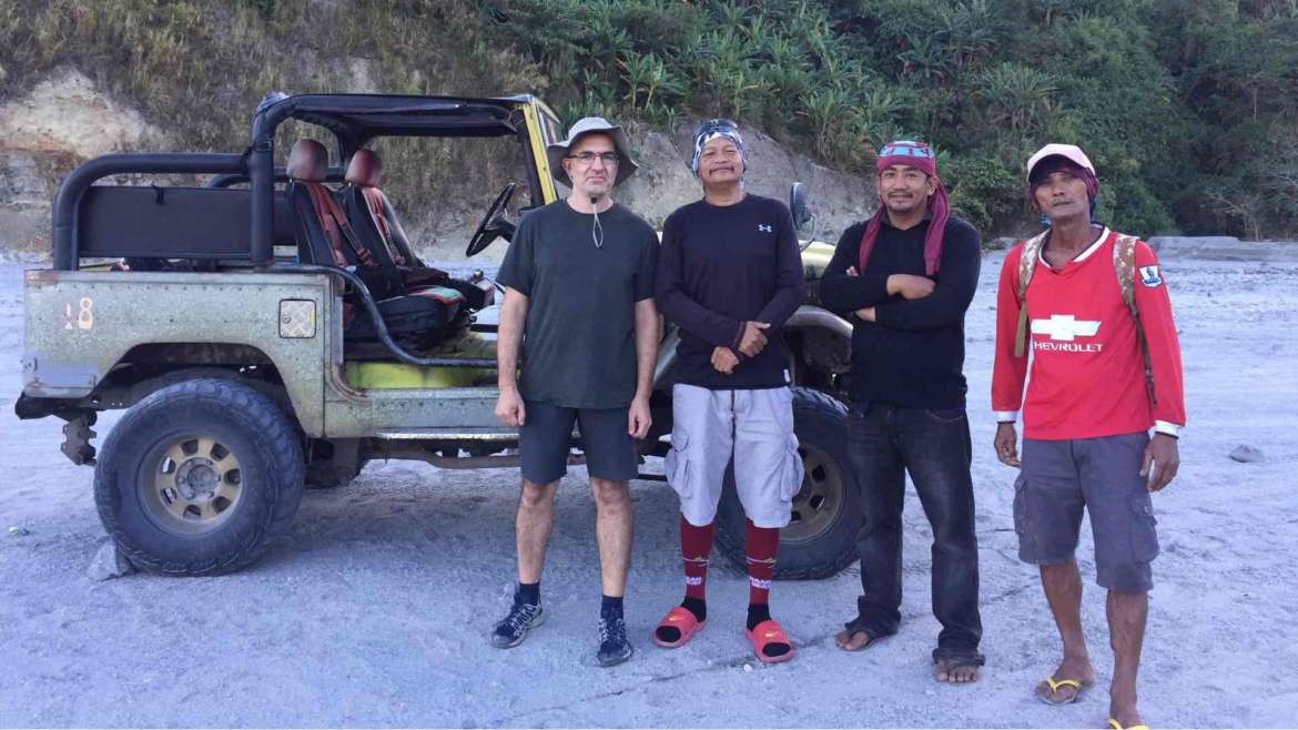 Mount Pinatubo, Philippines. With Robin Corpuz, our driver and our second guide from Pinay Keypoint.