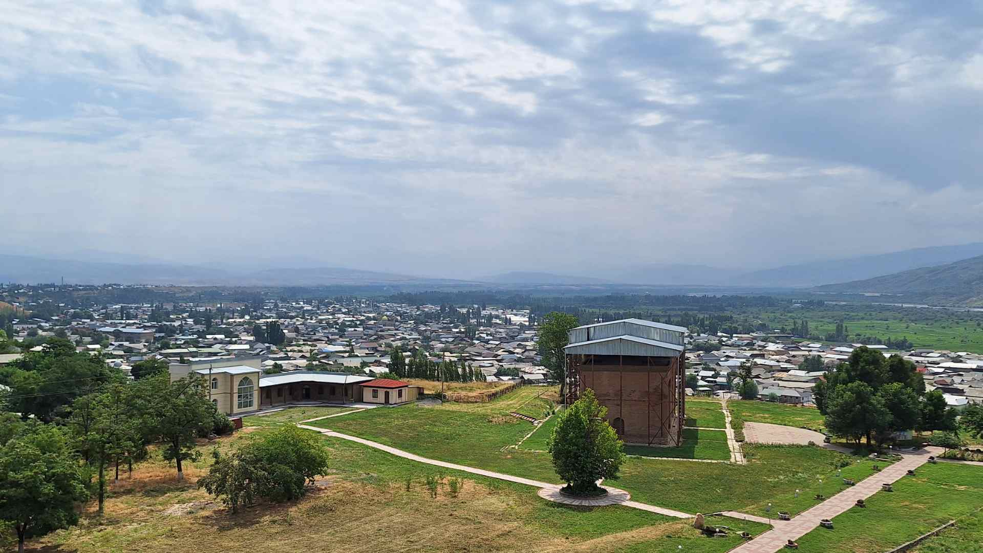 The Mausolea of Uzgen, from the Minaret
