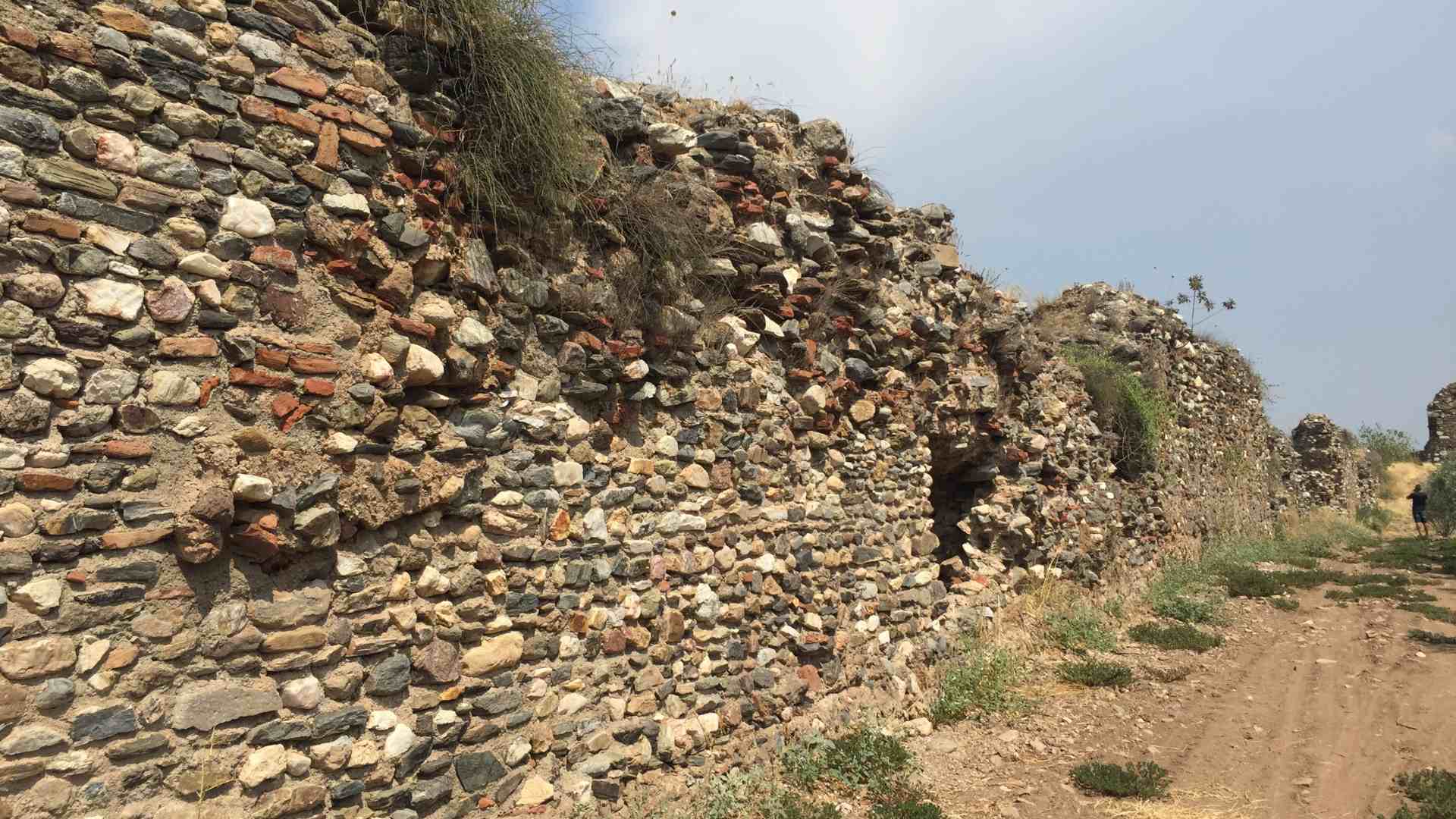 Remnants of the ancient wall