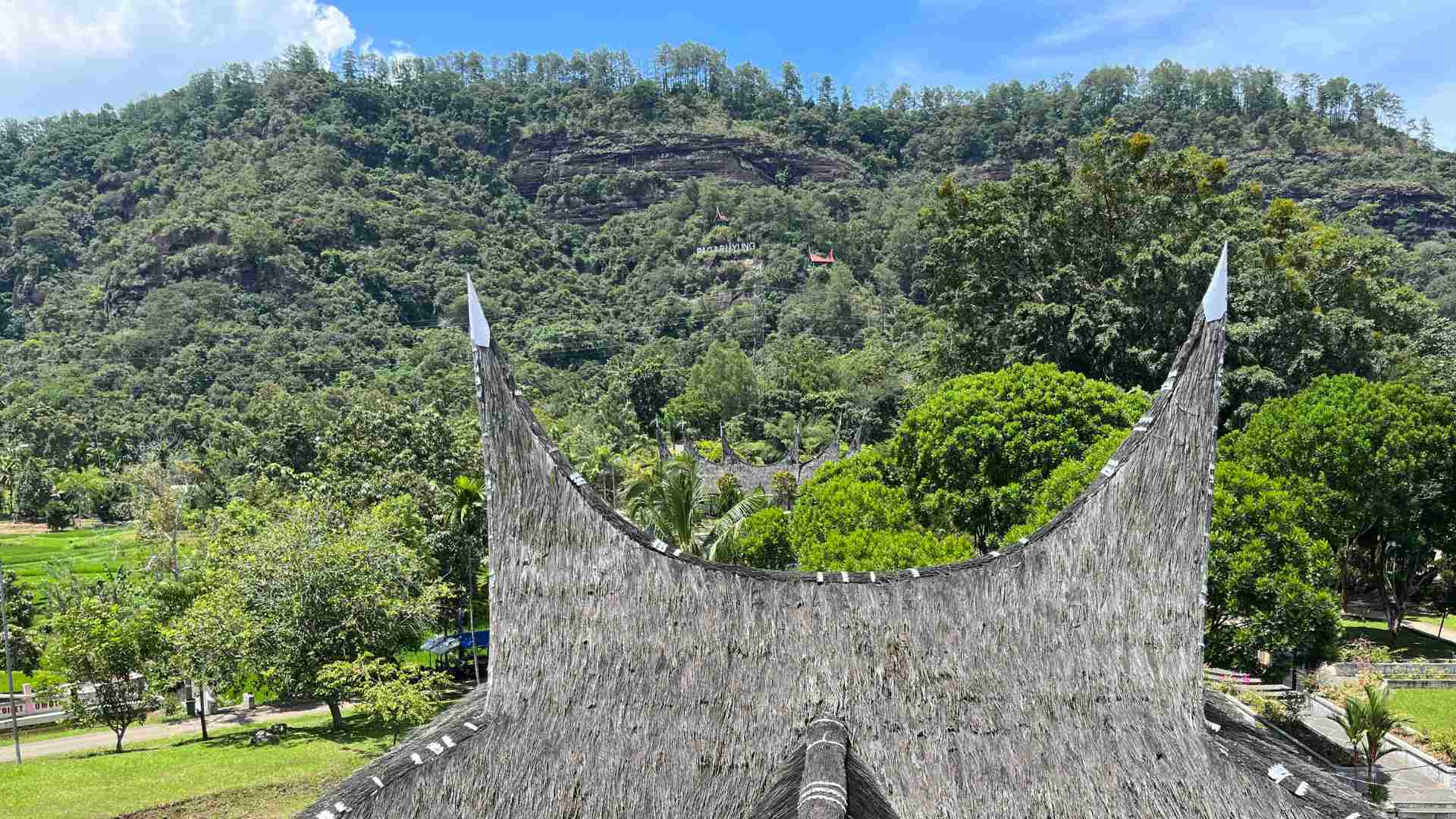 View of the hill behind the Pagaruyung Palace