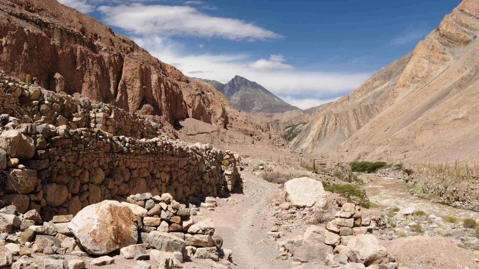 Ancient ruins in Cotahuasi Canyon