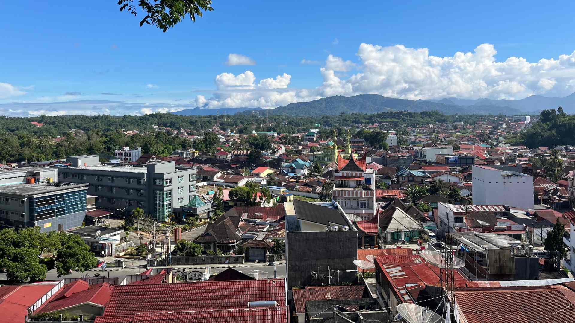 Bukittinggi from above
