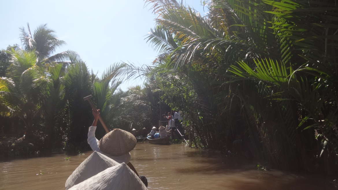 Vietnam, Mekong Delta, on a river canal
