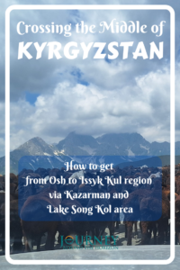 In this article you can read about how to cross the middle of Kyrgyzstan, from Osh to Issyk Kul via Kazarman and Lake Song Kol area.